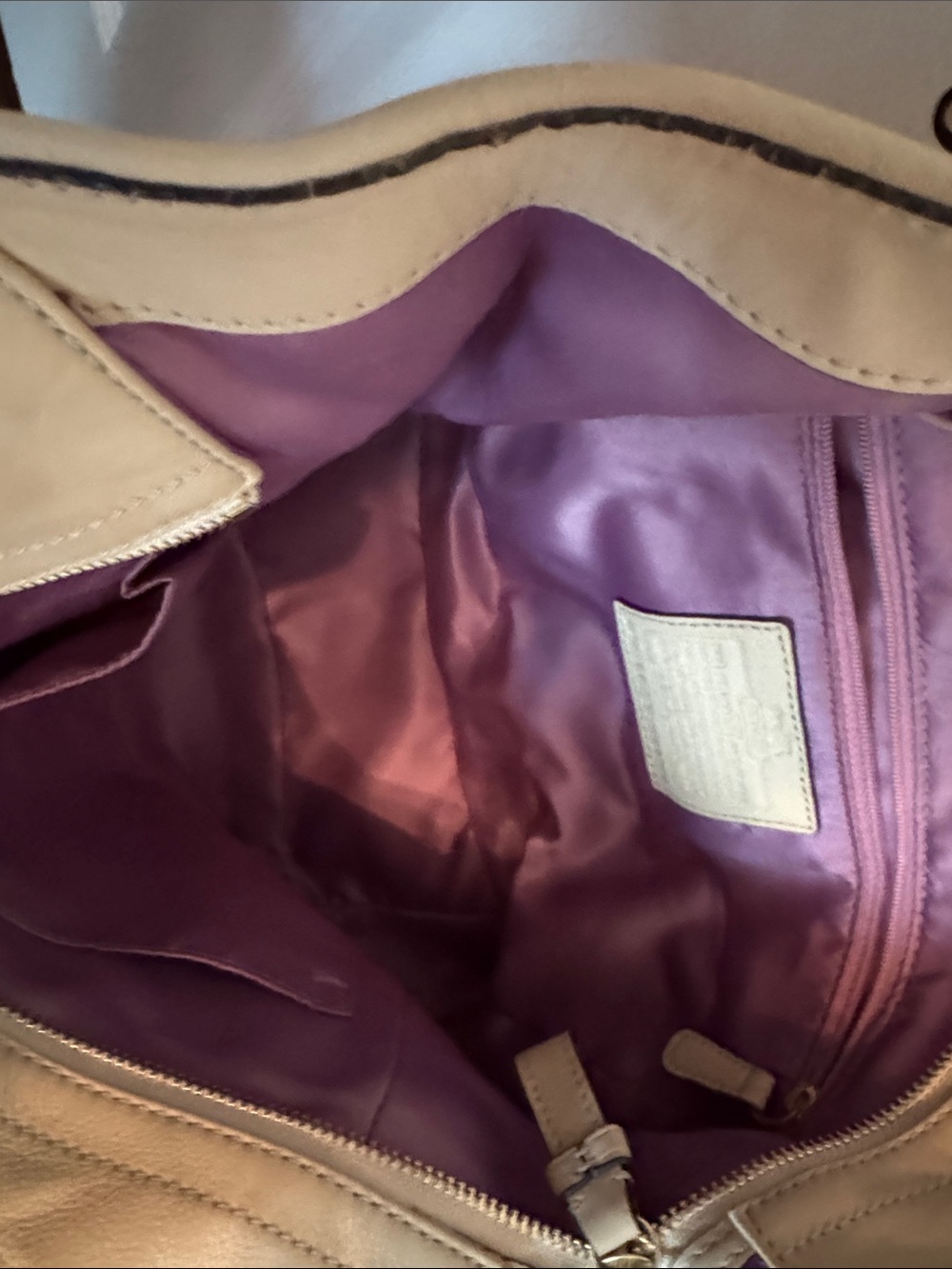 Coach Cream and Brown Snake-Print Leather Hobo Bag - Picture 4 of 10
